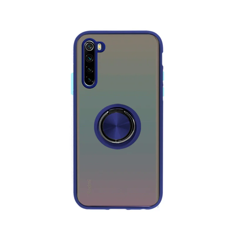 Capa Apokin para Xiaomi Redmi Note 8 Gel Fumado com Suporte Azul - Imagem 2