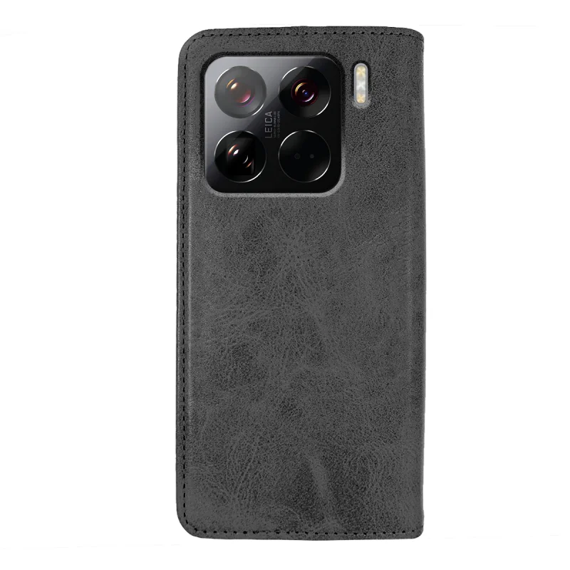 Capa Livro Apokin para Xiaomi 15 Pro em Pele Sintética com Porta-Cartões Preto - Imagem 4