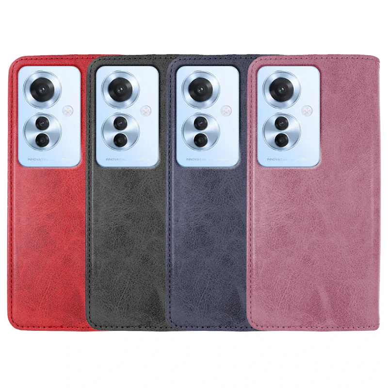 Capa com Compartimento para Cartões Apokin Polipele para Oppo Reno 11F Rosa - Imagem 1