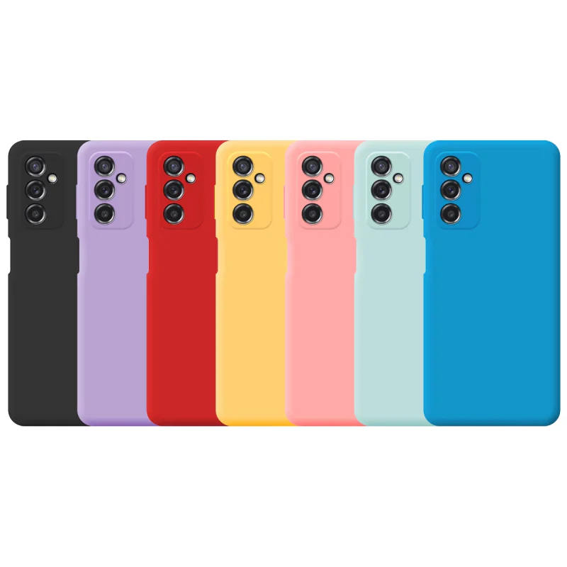 Capa Apokin para Samsung Galaxy M52 Silicone Macio com Proteção Câmara 3D Vermelho