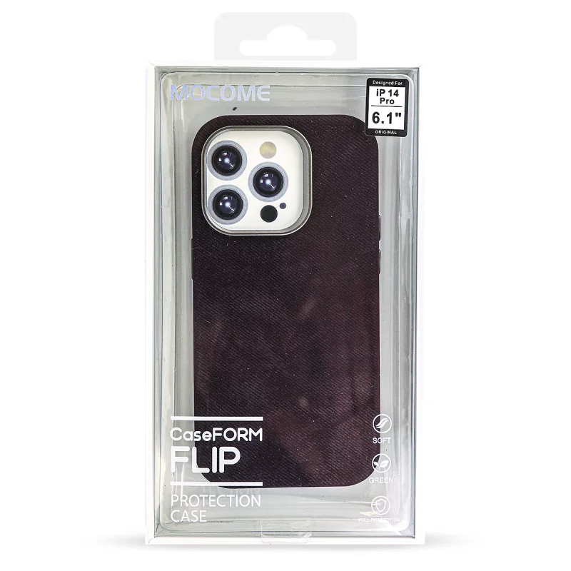 Capa Mocome Apokin para iPhone 17 em Pele com MagSafe Cinza - Imagem 2