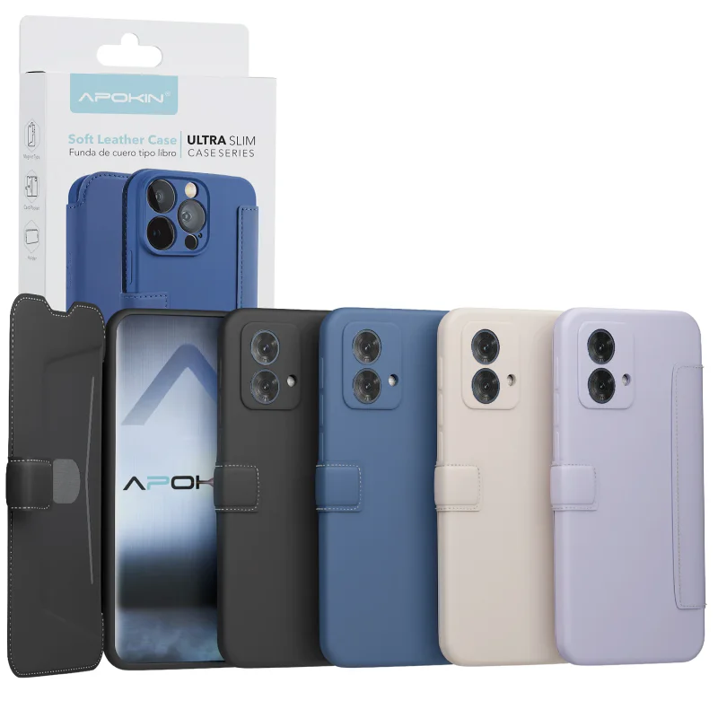 Capa Apokin para Motorola Moto G84 Silicone Macio Preto