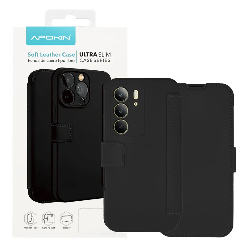 Capa Apokin para Realme C75 em Silicone Suave Preto - Imagem 5