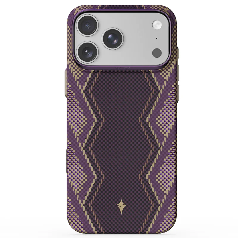 Capa Raptic Aramid Skin com MagSafe para iPhone 18 Pro Violeta Cetro