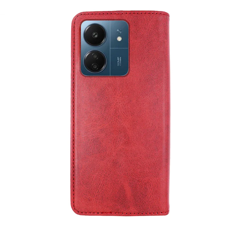 Capa Apokin com Tampa e Porta-Cartões para Xiaomi Redmi 13C Pele Sintética Variedade de cores - Imagem 5