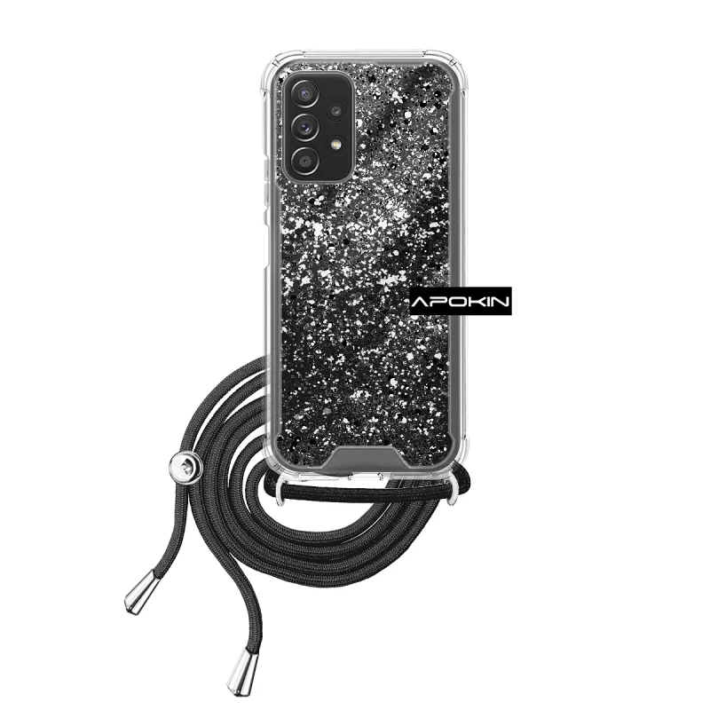 Capa Apokin para Samsung Galaxy A52 e A52s Gel Transparente com Cordão Lilás - Imagem 5