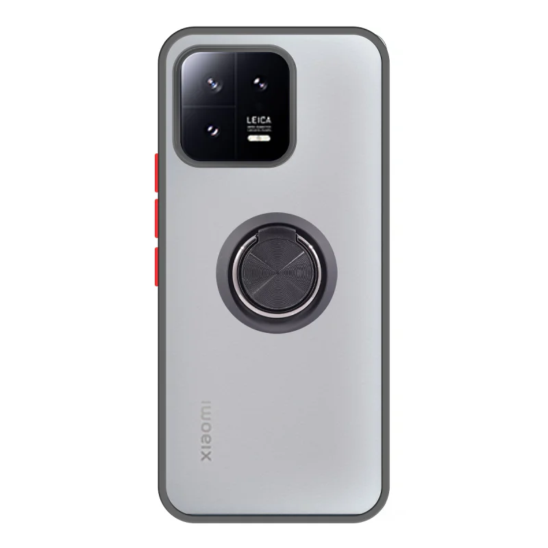 Capa Apokin para Xiaomi 13 Lite em Gel Magnética com Suporte Fumê Preto - Imagem 4