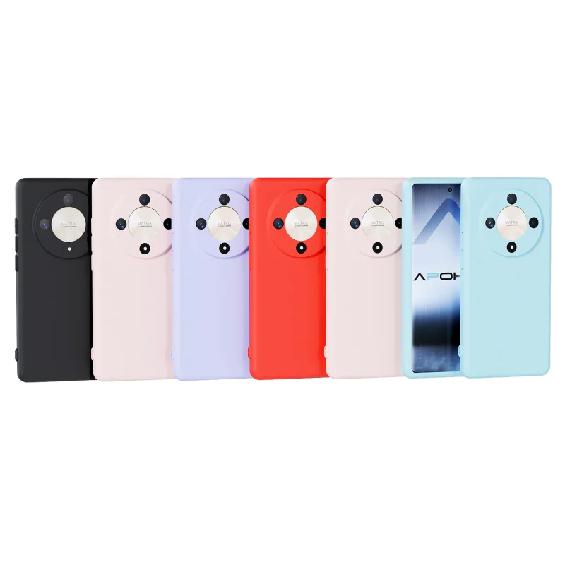 Capa Apokin para Honor X9b Silicone Suave Vermelho