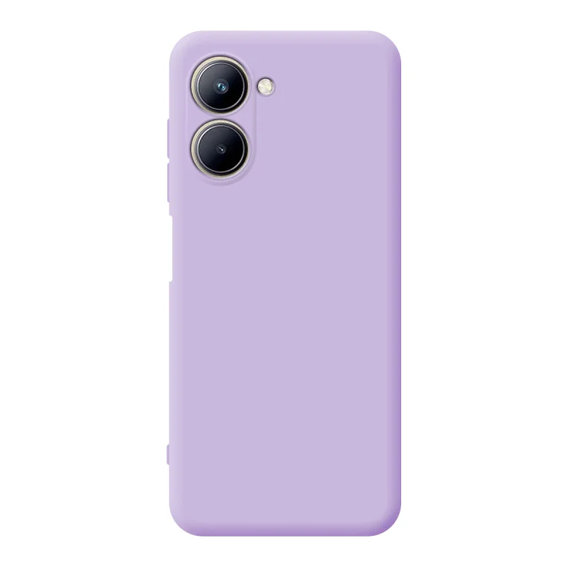 Capa Apokin para Realme C33 Silicone Macio com Proteção de Câmara 3D Lilás - Imagem 3