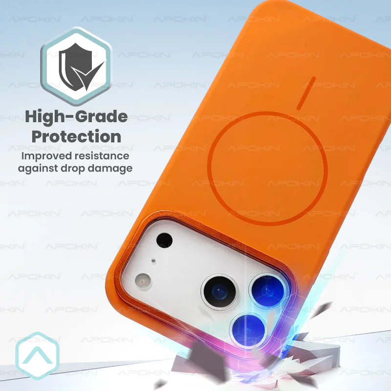 Capa Apokin Allmatch para iPhone 17 Pro Max e 18 Pro Max Silicone Suave com Suporte Preto - Imagem 2