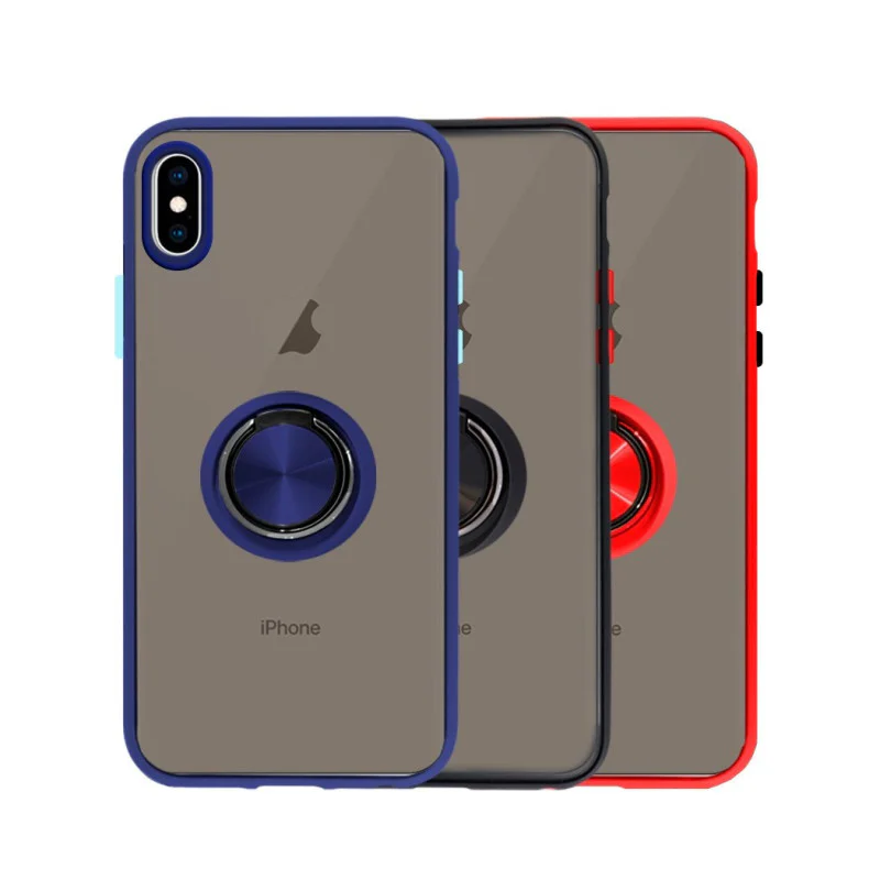 Capa de Gel Apokin Fumada com Íman e Suporte para iPhone XS Max Variedade de cores
