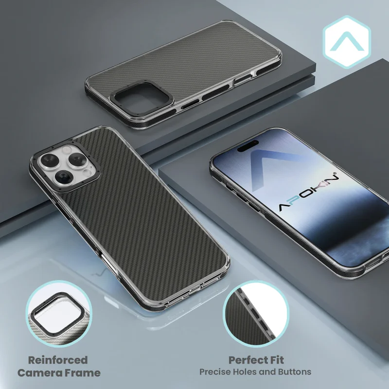 Capa Apokin para Samsung Galaxy A07 Efeito Carbono - Imagem 4