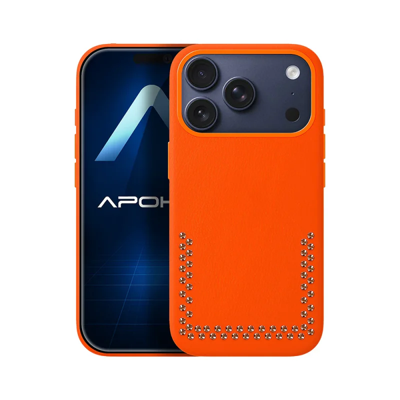 Capa Apokin para iPhone 17 Pro em Pele e Carbono Racing Variedade de cores - Imagem 2