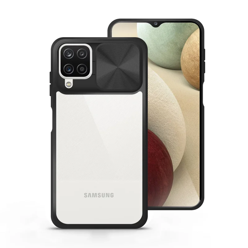 Capa Apokin para Samsung Galaxy A12 Gel Antichoque com Cobertura Deslizante Lilás - Imagem 5