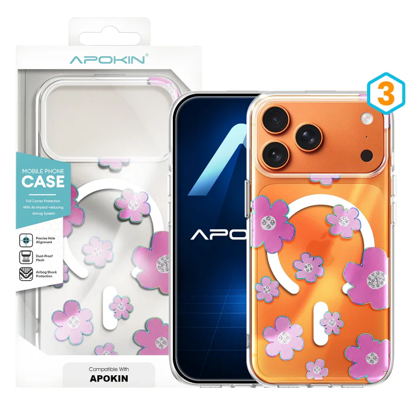 Capa de Silicone Apokin com Desenho e MagSafe para iPhone 17 Pro Max e 18 Pro Max Cor: 2 - Imagem 4