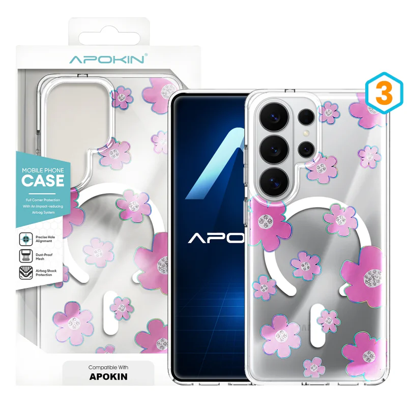 Capa de Silicone Apokin com Desenho e MagSafe para Samsung Galaxy S26 Ultra 1 - Imagem 4