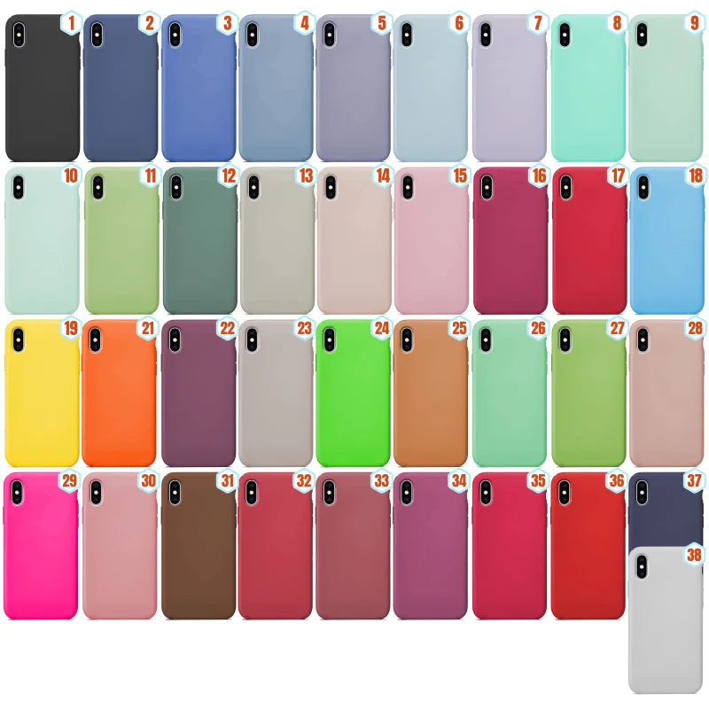 Capa de Silicone Líquido Apokin para iPhone Xs Max, Preto 31