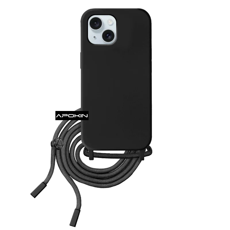 Capa Apokin Soft para iPhone 15 Plus com Cordão Variedade de cores - Imagem 6