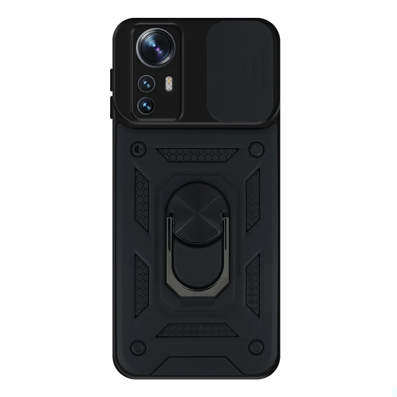 Capa com Anel e Proteção Deslizante da Câmara Xiaomi Mi 12 Azul - Imagem 6