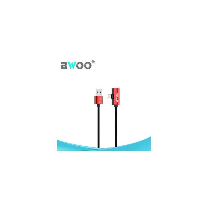 Cabo Apokin BWOO X119 USB para Lightning Carga Rápida 2.4 A Azul - Imagem 2