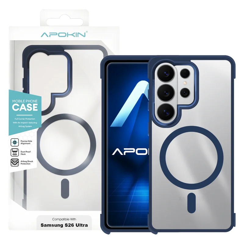 Capa Apokin para Samsung Galaxy S26 Ultra em Silicone Premium com MagSafe Variedade de cores - Imagem 3