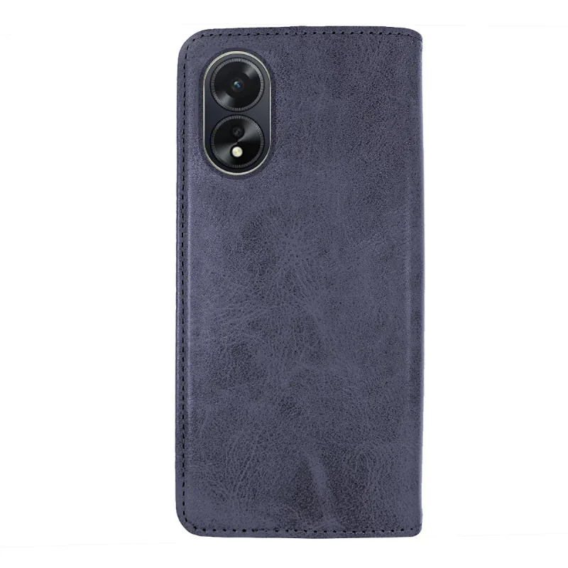 Capa Apokin para Oppo A38 Livro em Pele Sintética com Porta-Cartões Vermelho - Imagem 3