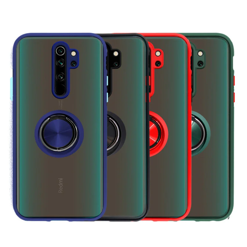 Capa Apokin para Xiaomi Redmi Note 8 Pro Gel com Suporte Fumada Preto