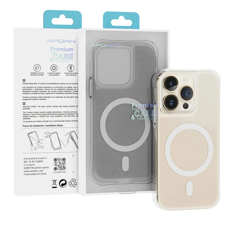 Capa Apokin para iPhone 16 Pro 3,3 mm com MagSafe Transparente - Imagem 2