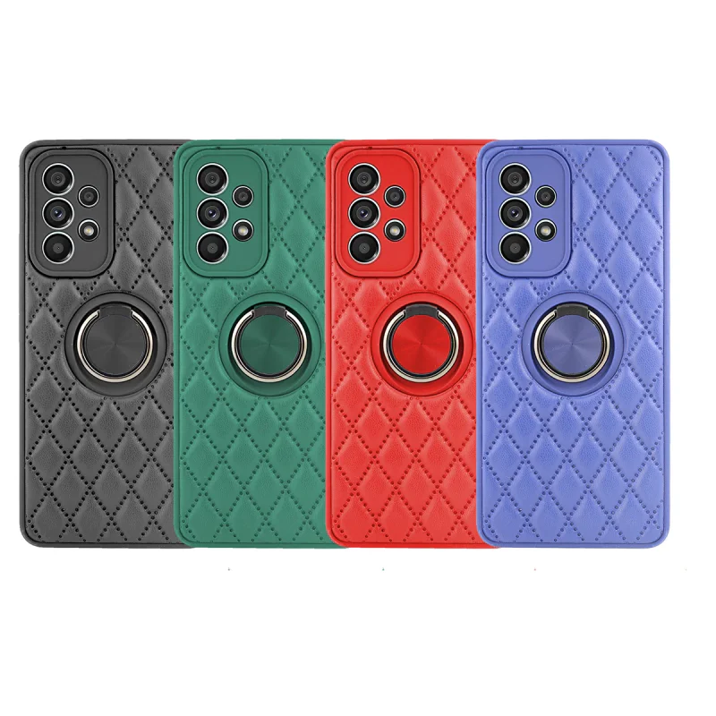 Capa Magnética Apokin Chamel para Samsung Galaxy A32 5G com Suporte de Anel Verde Escuro - Imagem 1