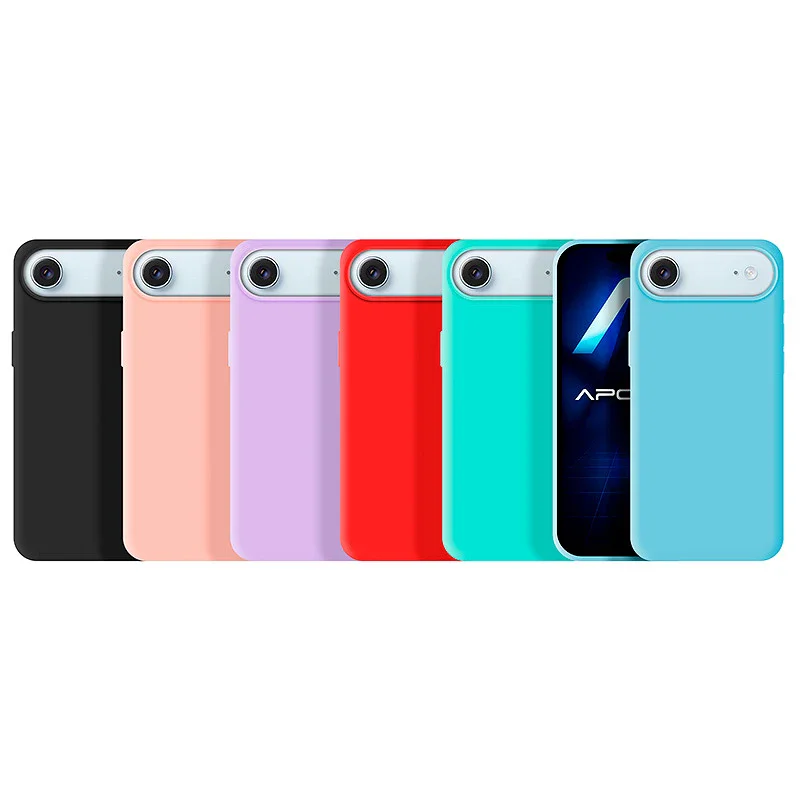 Capa de Silicone Apokin para iPhone 17 Air Azul - Imagem 1