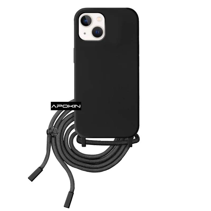 Capa Macia Apokin com Cordão para iPhone 14 Plus Vermelho - Imagem 6