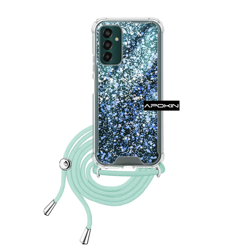 Capa de Gel Apokin para Samsung Galaxy M13 4G e M23 5G Transparente com Cordão Variedade de cores - Imagem 4
