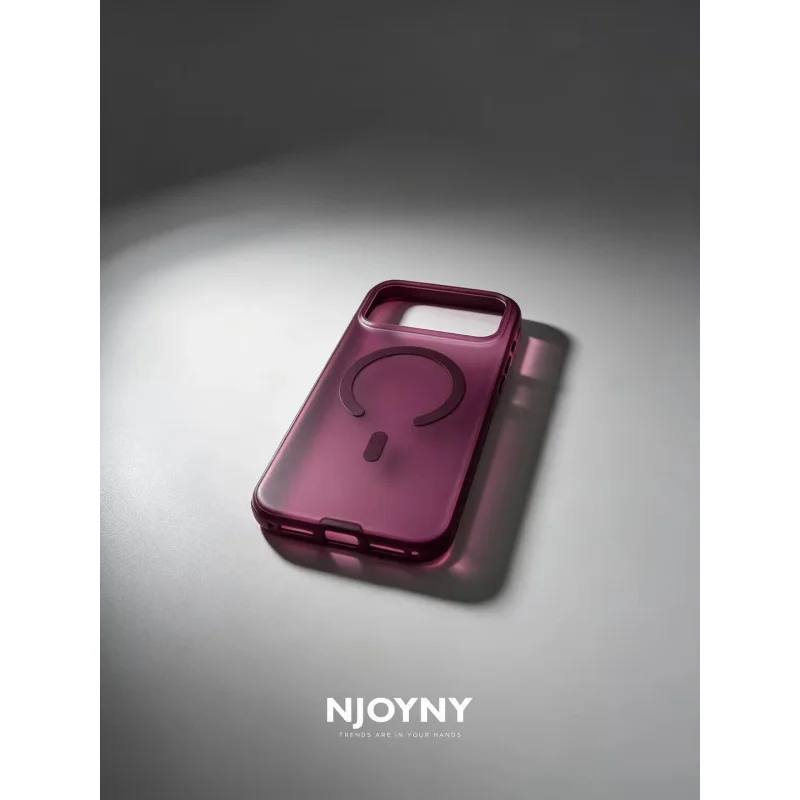 Capa Apokin NJOYNY Matte Shield Magnética para iPhone 17 Pro Max e iPhone 18 Pro Max Bordeaux - Imagem 4