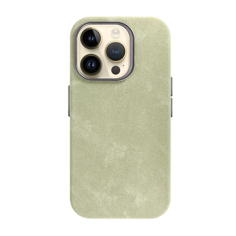 Capa Mocome Apokin para iPhone 14 Pro em Pele com MagSafe Pistache - Imagem 6