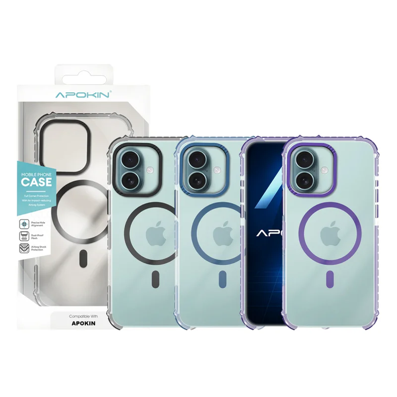 Capa Apokin Rock para iPhone 16 Plus com MagSafe Azul - Imagem 1