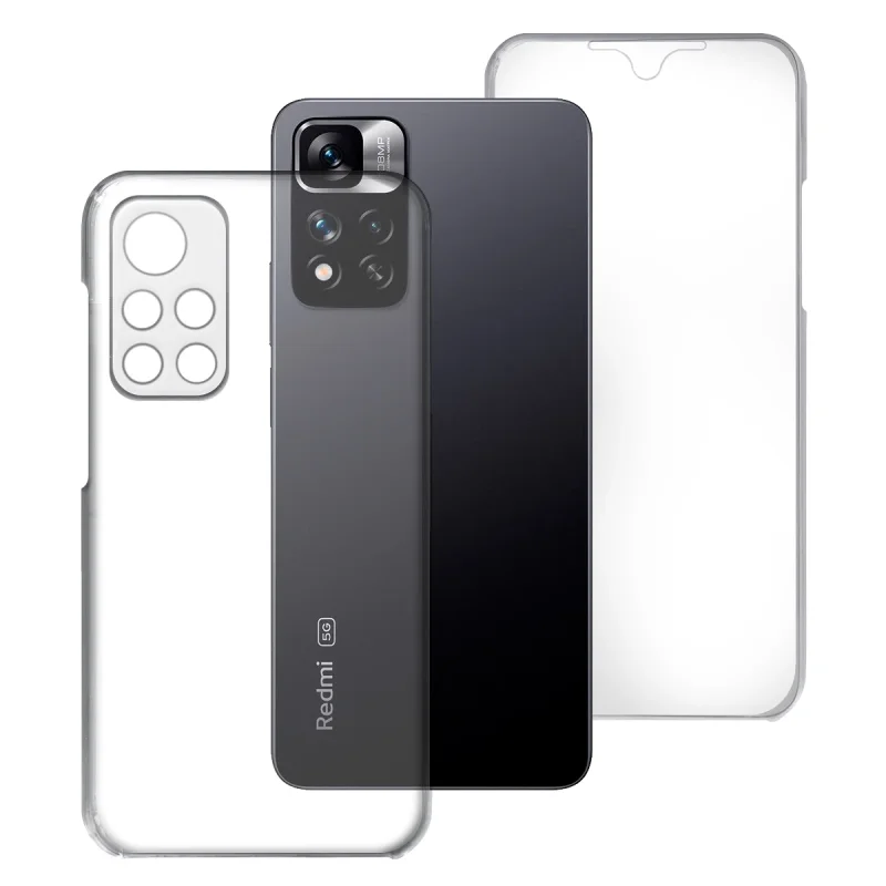 Capa Integral Apokin para Xiaomi Redmi Note 11 Pro Plus Silicone 360 Transparente