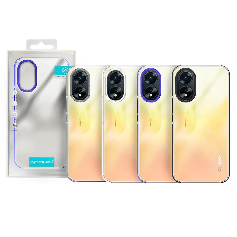 Capa Apokin para Oppo A38 4G Reforçada Preto - Imagem 1