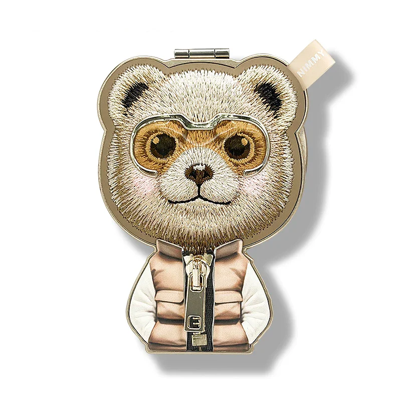 Suporte Magnético Apokin Cool & Bonito 2.0 Brown Bear Bordado Castanho
