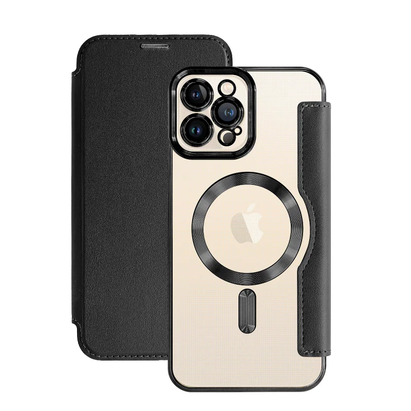 Capa Apokin Mocome Cromada com MagSafe para iPhone 12 Pro Max Preto - Imagem 6