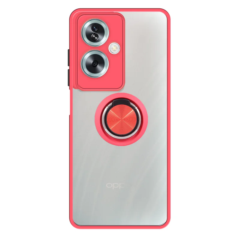 Capa Apokin para Oppo A79 5G Gel Fumada com Íman e Suporte Vermelho - Imagem 3