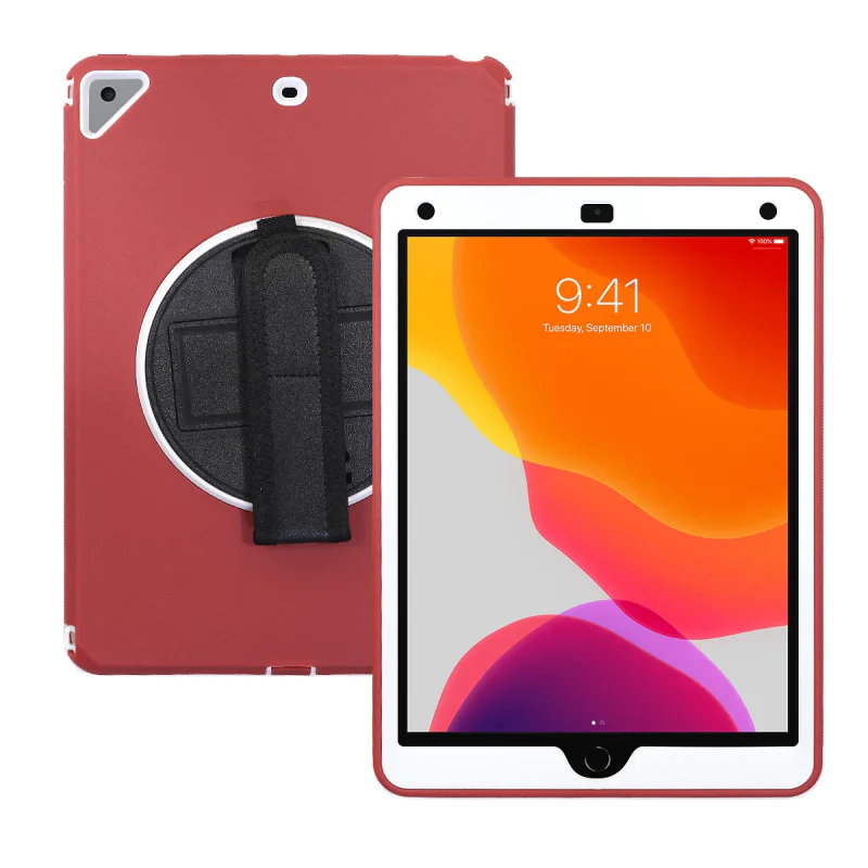Capa Apokin para iPad Air 9,7 polegadas Antichoque com Cordão, Alça e Suporte de Caneta Preto com Cordão - Imagem 3