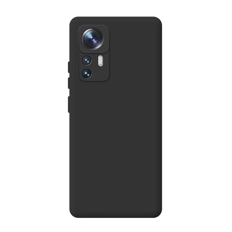 Capa Apokin para Xiaomi 12 Pro em Silicone Macio com Proteção de Câmara 3D Preto