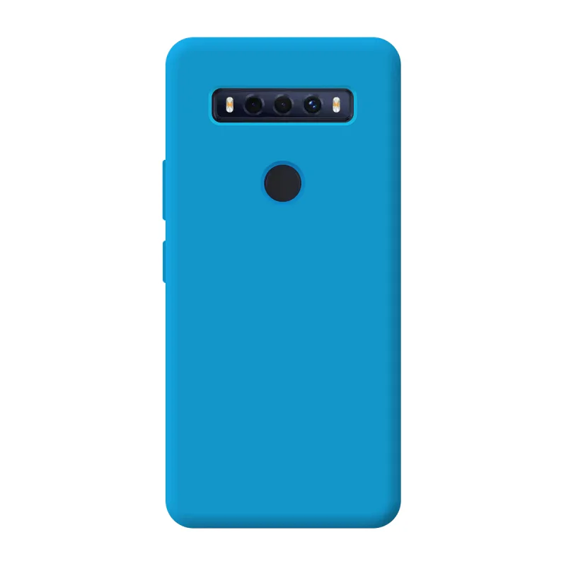Capa Apokin para TCL 10 SE Silicone Macio com Proteção de Câmara 3D Azul Turquesa - Imagem 6