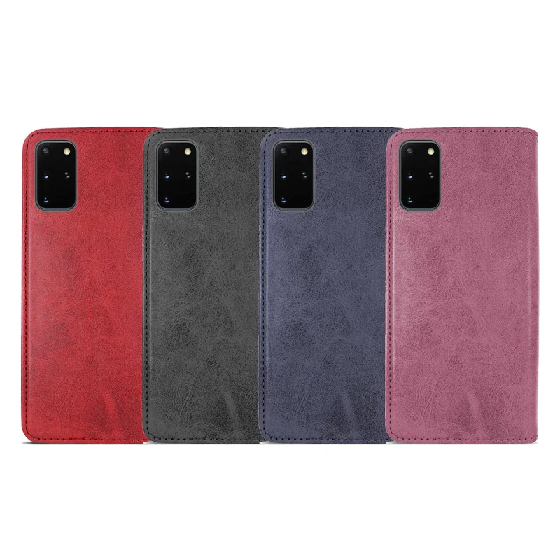 Capa Apokin em Pele Sintética com Porta-Cartões para Samsung Galaxy S10 Plus Preto - Imagem 1