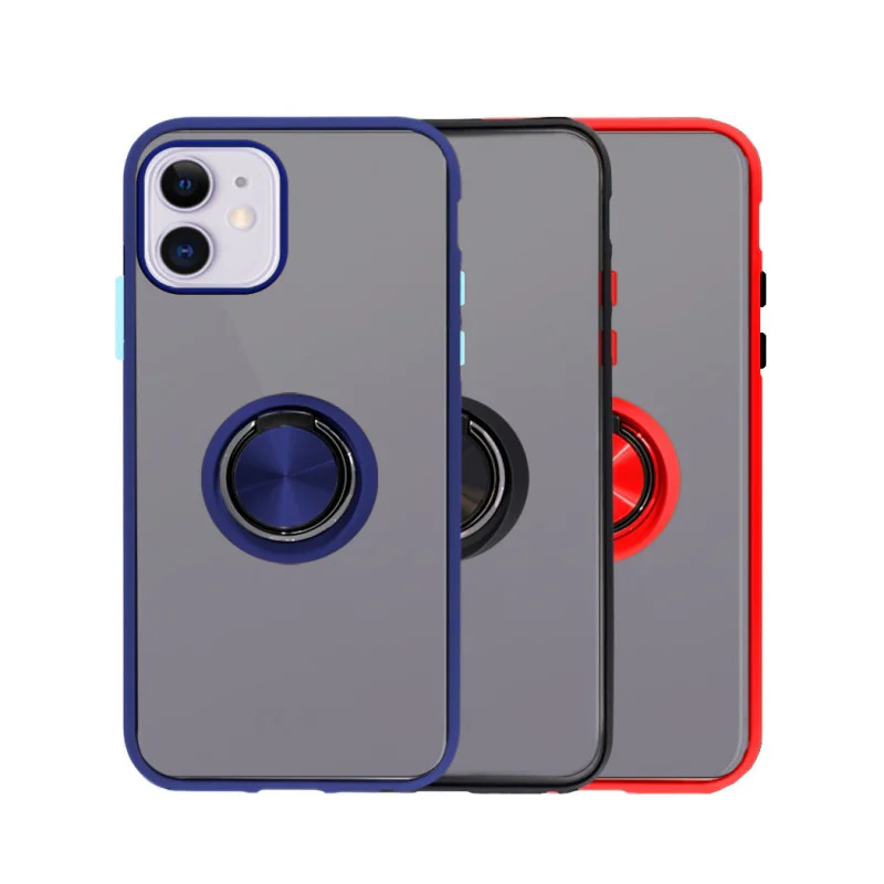 Capa Apokin para Apple iPhone 13 Pro em Gel Magnética com Suporte Fumado Azul - Imagem 1