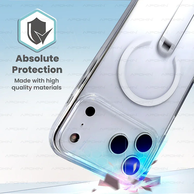 Capa Apokin para iPhone 17 com Suporte e MagSafe - Imagem 3