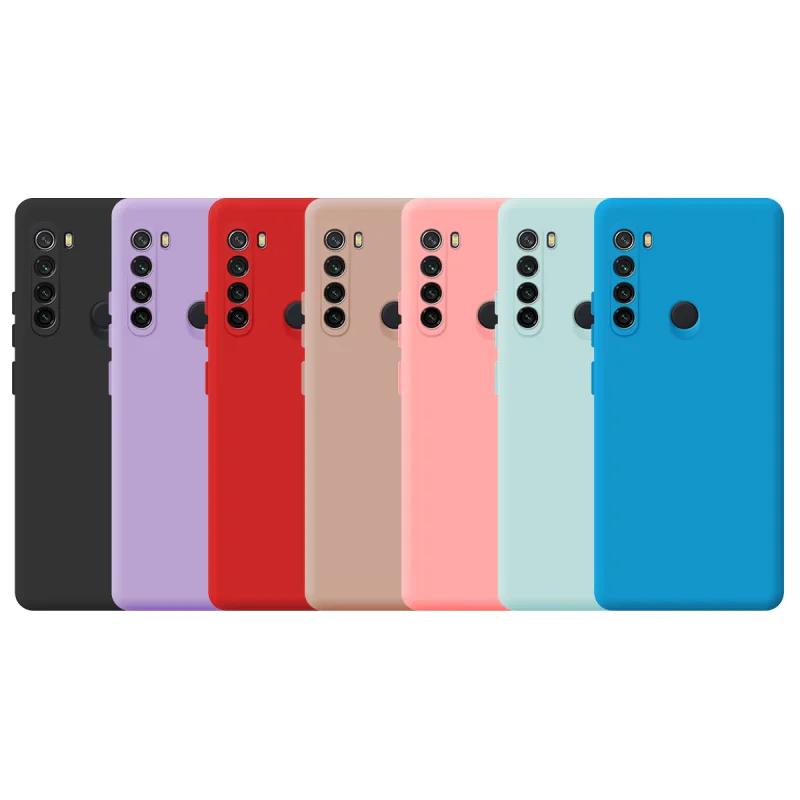 Capa de Silicone Macio Apokin para Xiaomi Redmi Note 8 Azul turquesa - Imagem 1