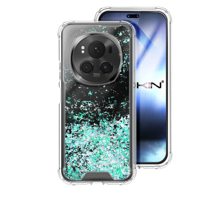 Capa em Gel Apokin para Honor Magic6 Pro com Brilhos Branco - Imagem 4