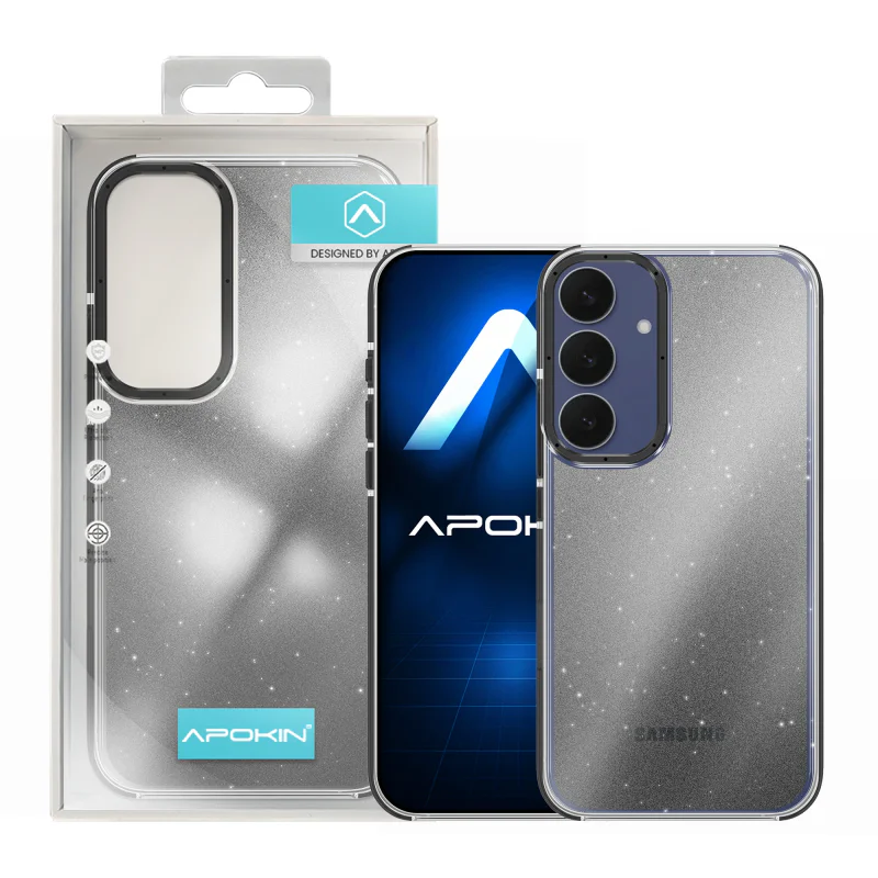 Capa Apokin Acrílica com Purpurina para Samsung Galaxy A16 Prata - Imagem 2