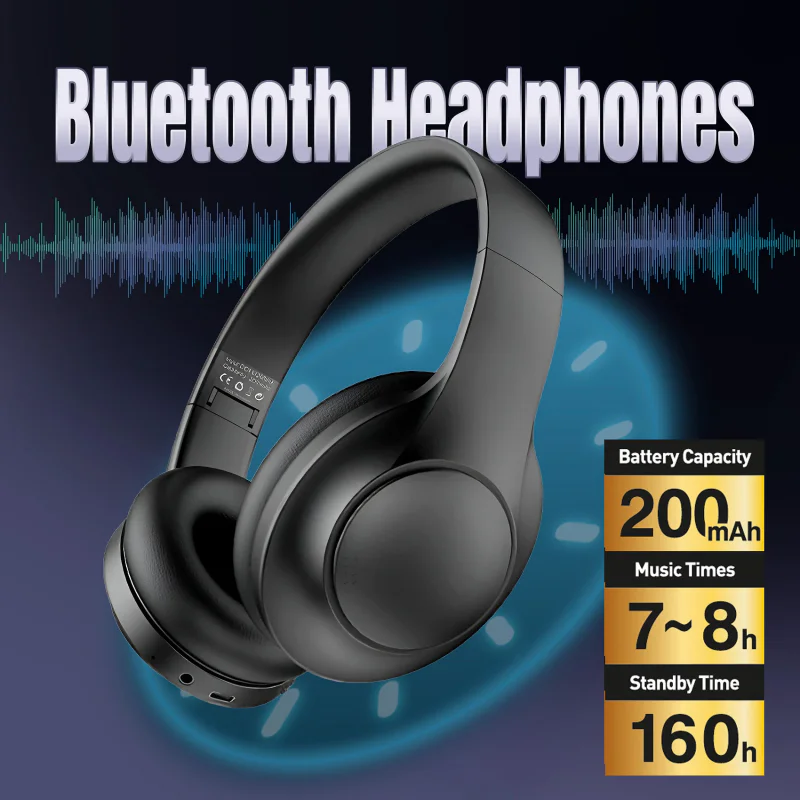 Auriculares Bluetooth Apokin R21 Sem Fios Preto - Imagem 2